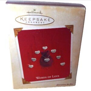 Hallmark Keepsake Ornament 2003 Words of Love NIB Collectible Holiday Decor
